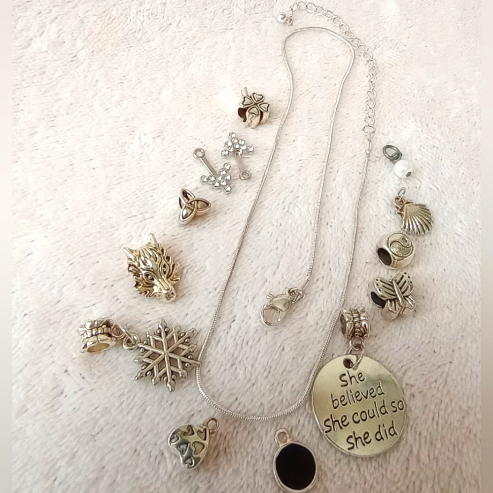 Variety of charms for necklace or bracelets
